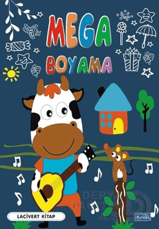 PARILTI / MEGA BOYAMA - LACİVERT KİTAP