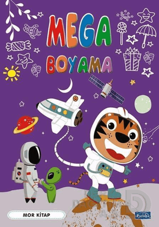 PARILTI / MEGA BOYAMA - MOR KİTAP