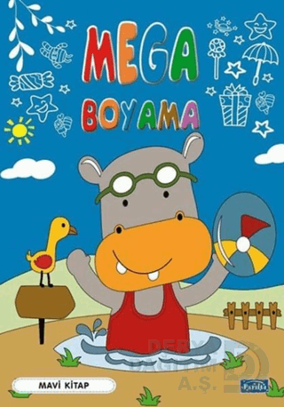 PARILTI / MEGA BOYAMA - MAVİ KİTAP