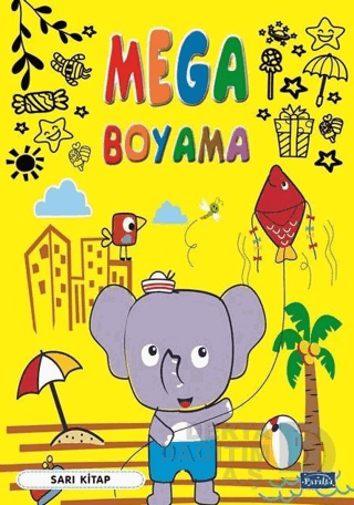 PARILTI / MEGA BOYAMA - SARI KİTAP