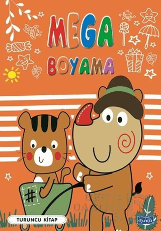 PARILTI / MEGA BOYAMA - TURUNCU KİTAP