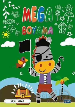 PARILTI / MEGA BOYAMA - YEŞİL KİTAP