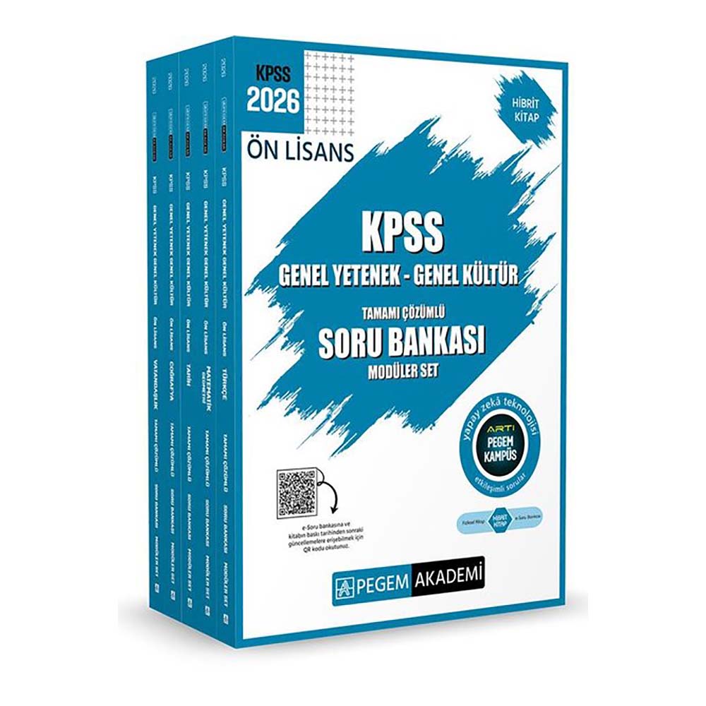PEGEM AKADEMİ / KPSS 2026 ÖNLİS GYGK SB MODÜLER(5 KİTAP)