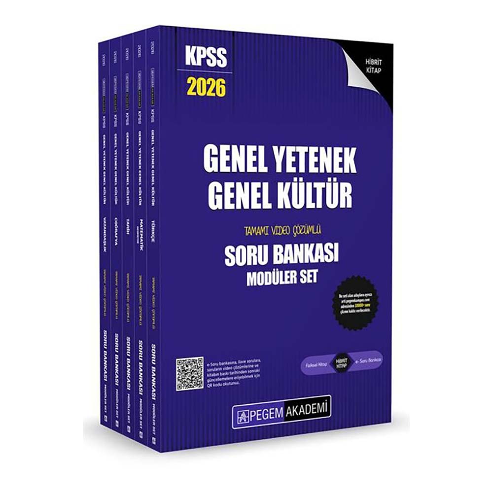 PEGEM AKADEMİ / KPSS 2026 GYGK SB MODÜLER (5 KİTAP)