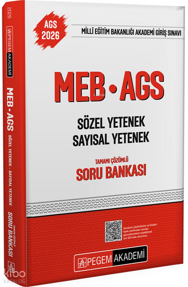 PEGEM AKADEMİ / MEB AGS 2026 SYSY TÇ SORU BANKASI