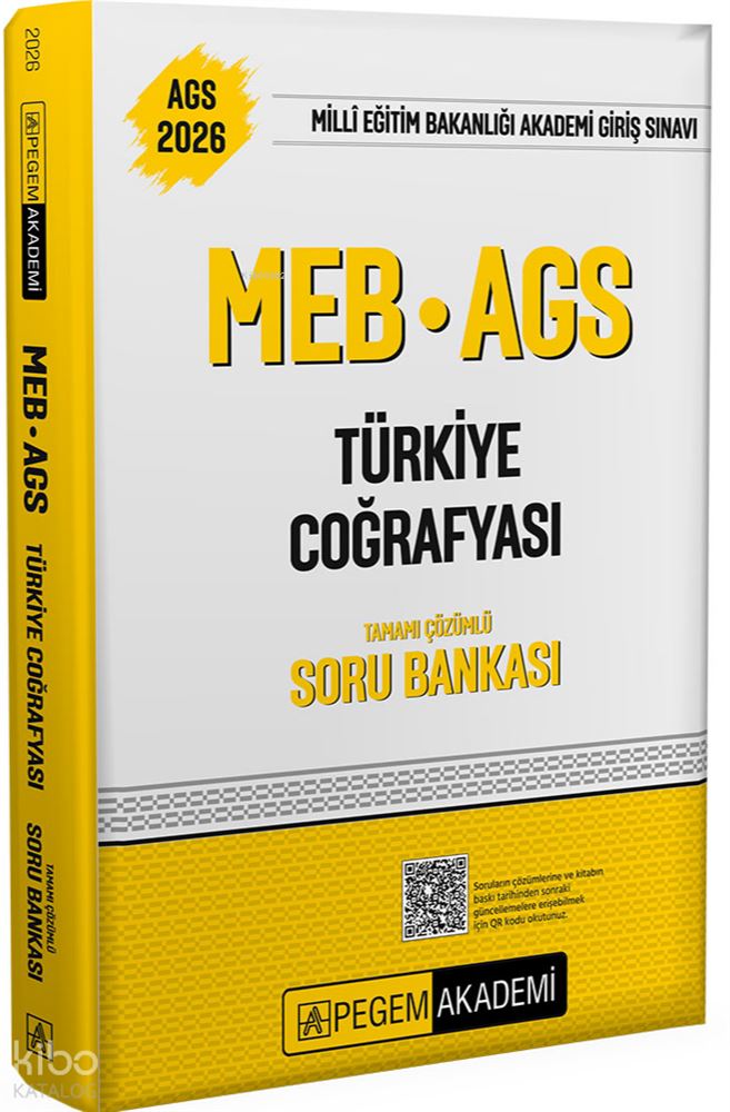PEGEM AKADEMİ / MEB AGS 2026 TÜRKİYE COĞRAFYASI TÇ SB