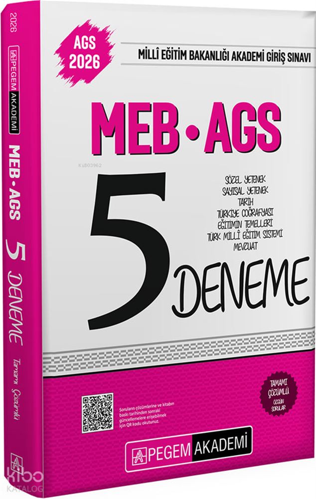 PEGEM AKADEMİ / MEB AGS 2026 5 DENEME