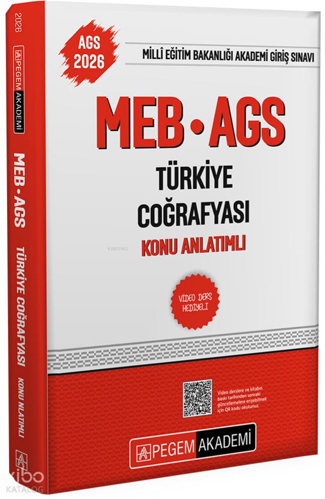 PEGEM AKADEMİ / MEB AGS KONU ANLATIMLI TÜRKİYE COĞRAFYASI