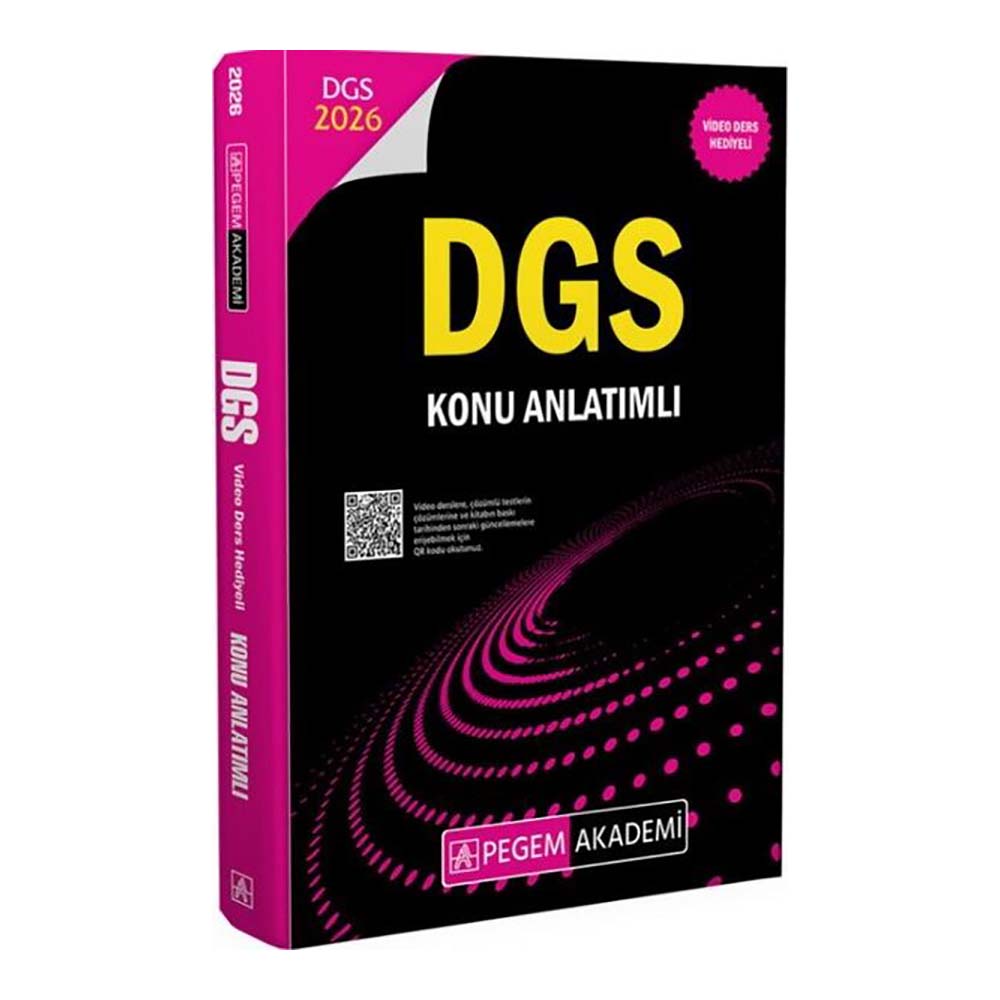 PEGEM AKADEMİ / DGS 2026 VDH KONU ANLATIMLI