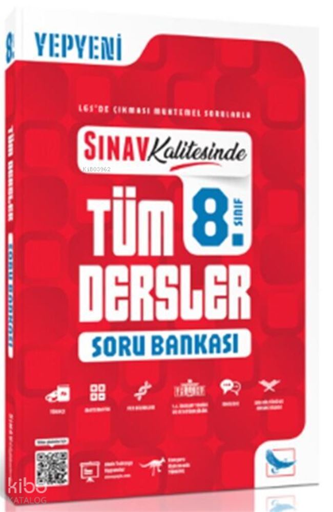 SINAV / 8.SINIF TÜM DERSLER SORU BANKASI - (SINAV KALİTESİNDE)