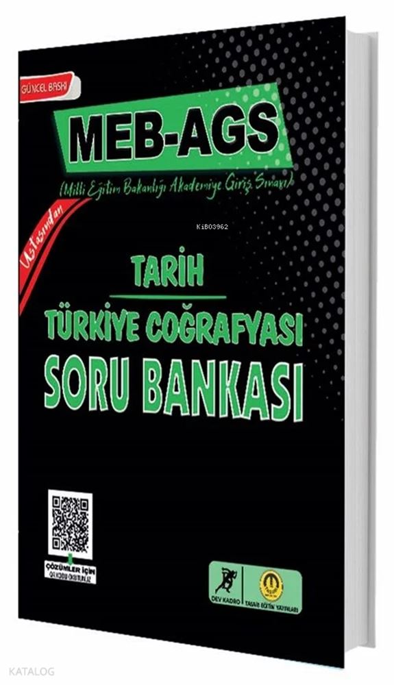 TASARI / MEB AGS TARİH TÜRKİYE COĞRAFYASI SORU BANKASI