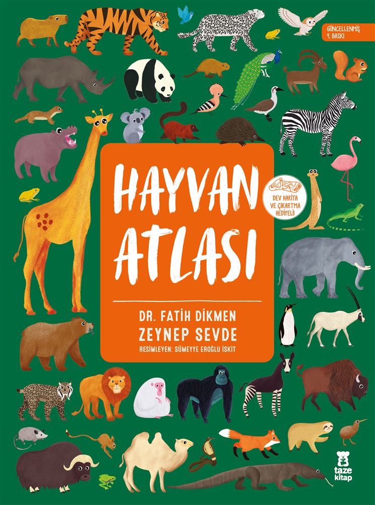 TAZE KİTAP / HAYVAN ATLASI - CİLTLİ