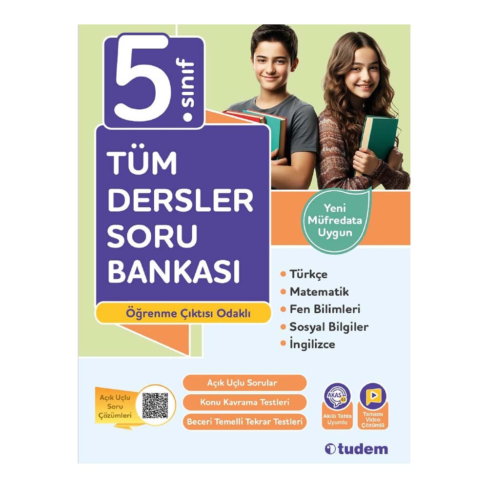 TUDEM / 5.SINIF TÜM DERSLER (İADESİZ)SORU BANKASI