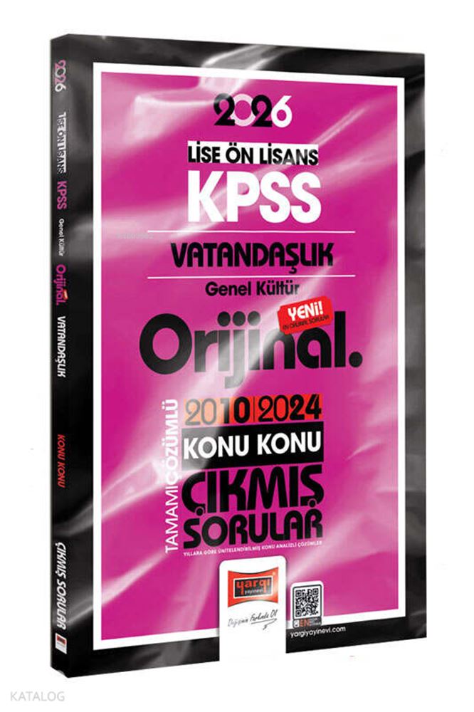YARGI / KPSS 2026 ORİJİNAL VATANDAŞLIK GK(LİSE ÖN LİSANS)