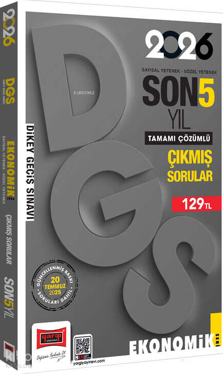 YARGI / DGS 2026 EKONOMİK SON 5 IL