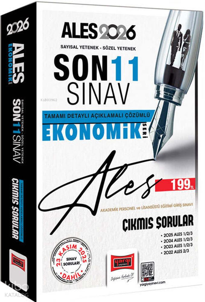 YARGI / ALES 2026 EKONOMİK (İADESİZ) SON 11 SINAV ÇS