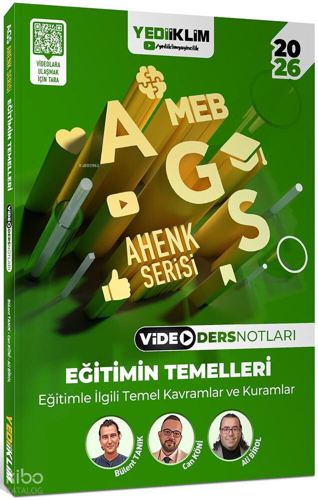 YEDİİKLİM / MEB AGS 2026 AHENK EĞİT. TEMELLERİ VDERS NOTLARI