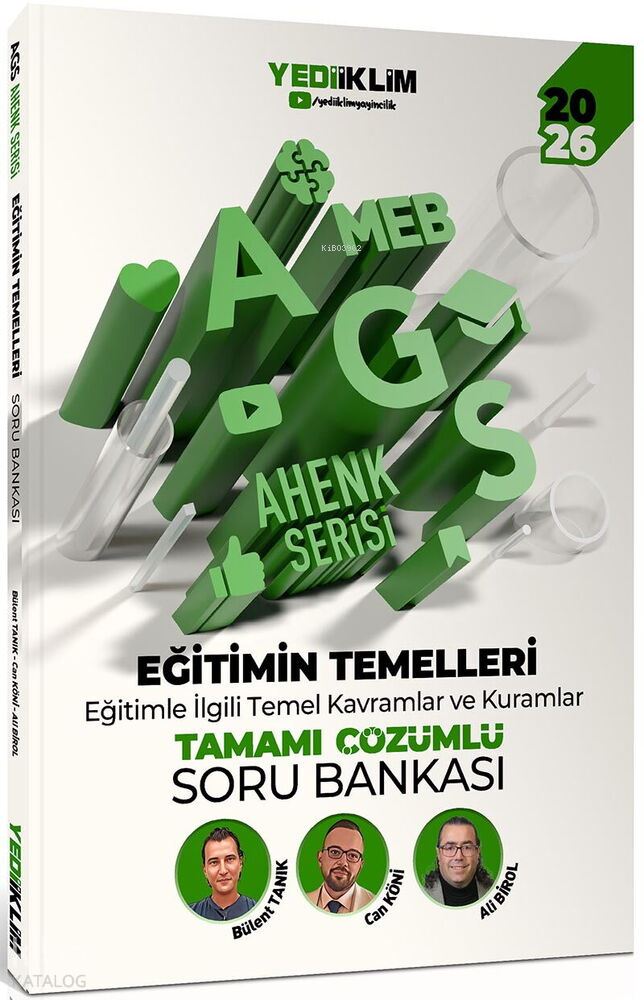 YEDİİKLİM / MEB AGS 2026 AHENK EĞİT. TEMELLERİ SORU BANKASI