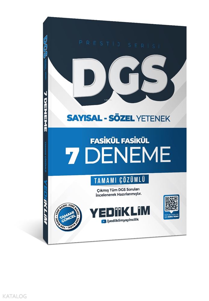 YEDİİKLİM / DGS SAY SÖZ YETENEK 7 DENEME