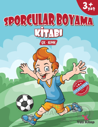 YETİ KİTAP / SPORCULAR BOYAMA KİTABI - (3+YAŞ ÇEK KOPAR)