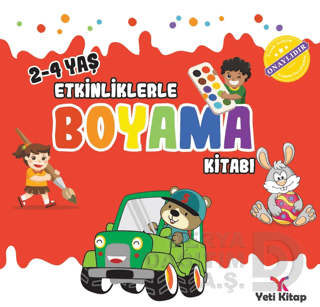 YETİ KİTAP / ETKİNLİKLERLE BOYAMA KİTABI - 1 (2-4 YAŞ KIRMIZI)