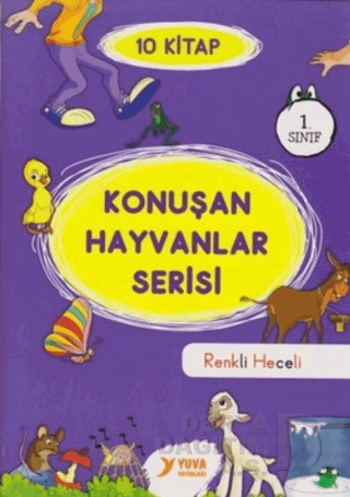 YUVA / 1. SINIF KONUŞAN HAYVANLAR SERİSİ (10 KİTAP RENKLİ HECELİ)
