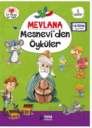 YUVA / MEVLANA MESNEVİDEN ÖYKÜLER - 1 SINIF (10 KİTAP TAKIM.DÜZ YAZI)