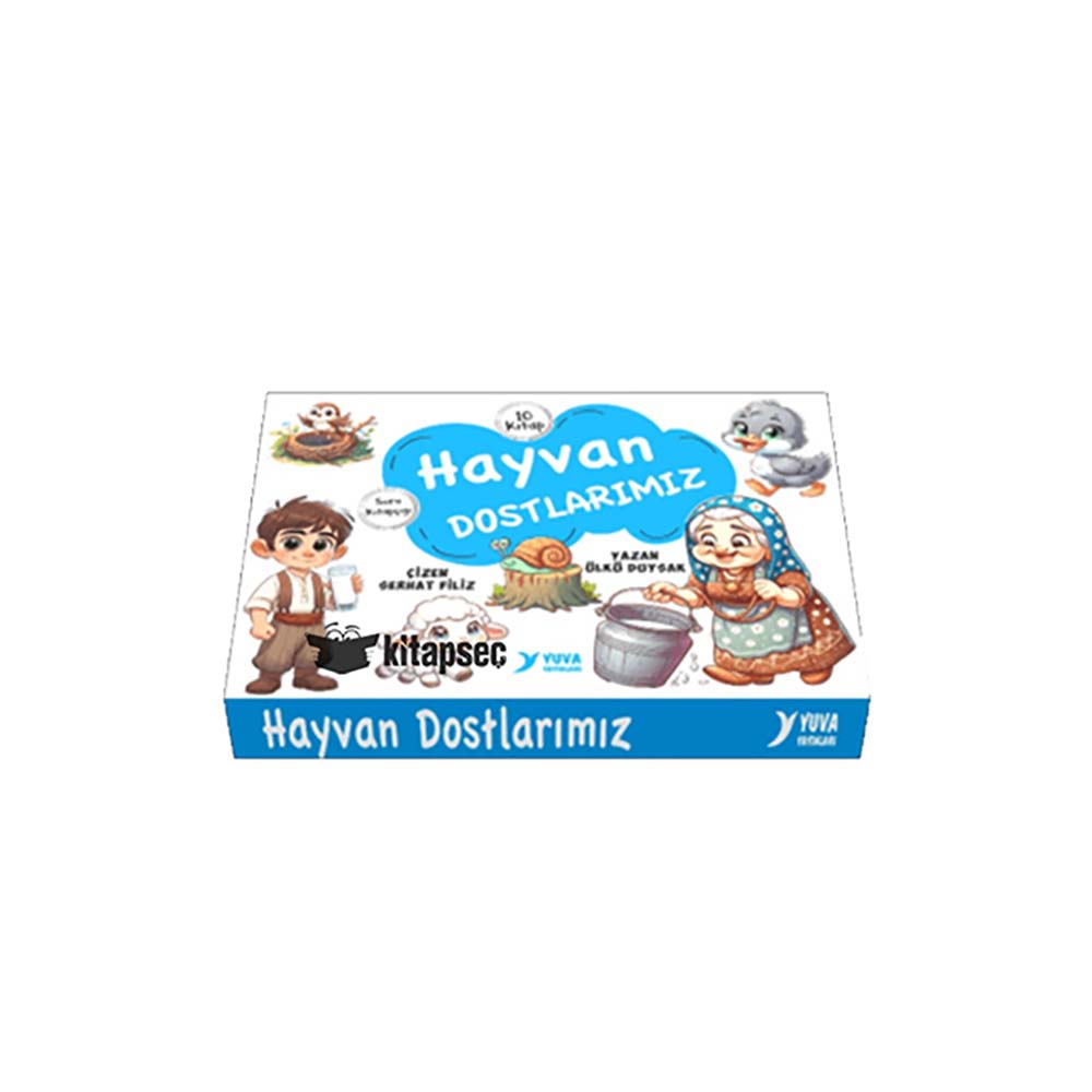 YUVA / HAYVAN DOSTLARIMIZ - 1. SINIF 10 KİTAP (KUTU - DÜZ)