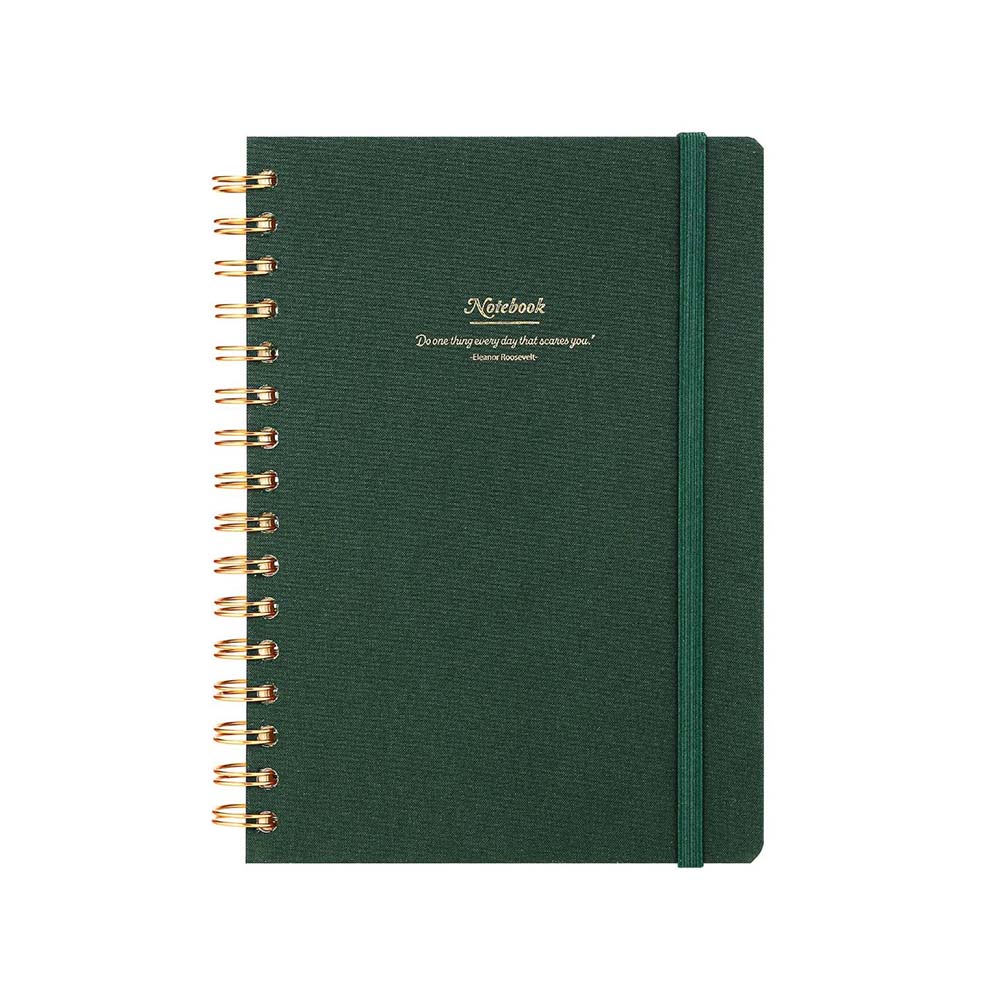 VJ 124-1601 CANVAS SERT KPK SPİRALLİ DEFTER A5 100GR 160 YP ÇİZGİLİ YEŞİL