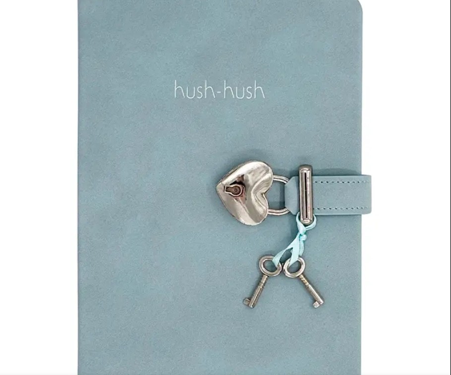 VJ 124-1904 HUSH HUSH KİLİTLİ DEFTER 160YP ÇİZGİLİ A.MAVİ