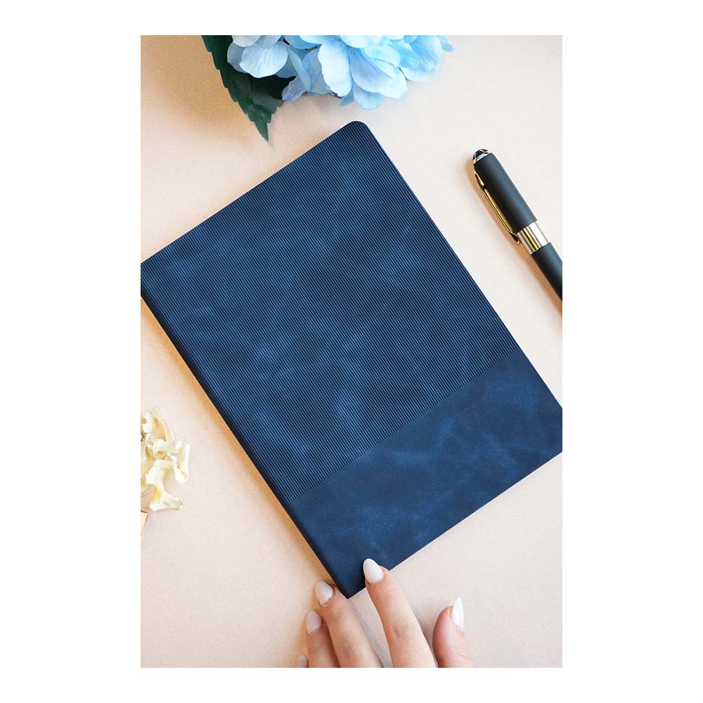 VJ 125-2031 DEFTER DUO ESNEK KAPAK A5 192YP ÇİZGİLİ LACİVERT