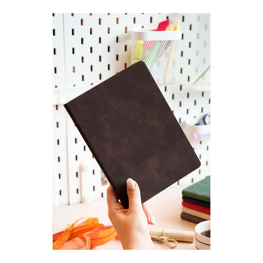 VJ 125-2032 DEFTER DUO ESNEK KAPAK A5 192YP ÇİZGİLİ KAHVE