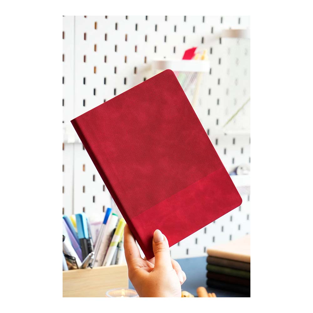 VJ 125-2034 DEFTER DUO ESNEK KAPAK A5 192YP ÇİZGİLİ KIRMIZI