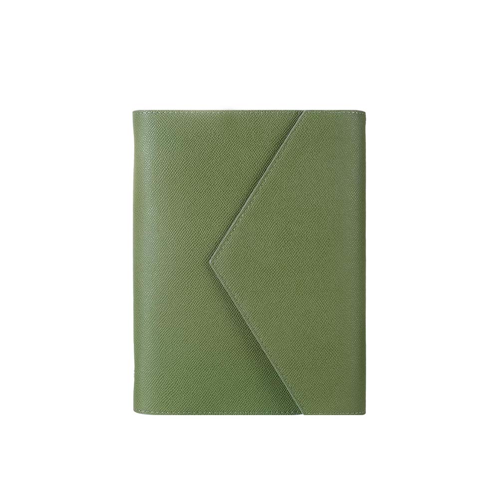 VJ 126-2730 MUSE VEGAN DERİ ORGANİZER DEFTER A5 DEĞİŞEBİLEN İÇ 120GR 96 YP KUTULU - YEŞİL
