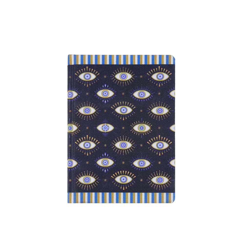 VJ 126-2815 KARIZMA KETEN SERT KAPAK DEFTER A5 120YP IVORY NOKTALI