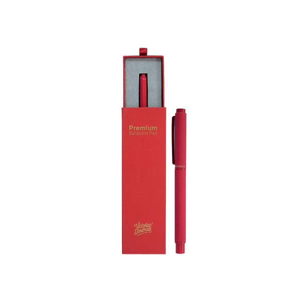 VJ 370-2929 PREMİUM ROLLER KALEM KUTULU KIRMIZI
