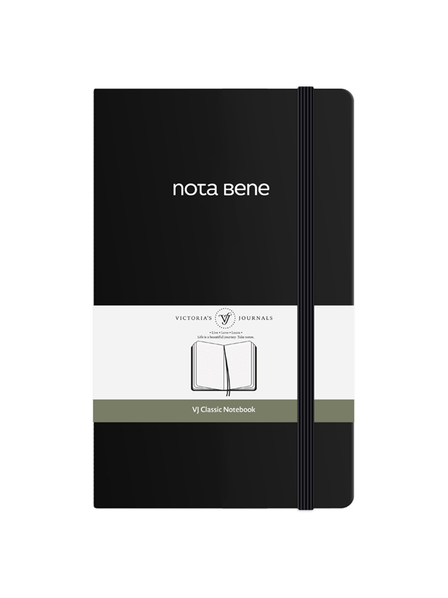 VJ 123-9219 CLASSİC SERT KAPAK DEFTER 13X21 70 GR 400 SF ÇİZGİLİ SİYAH