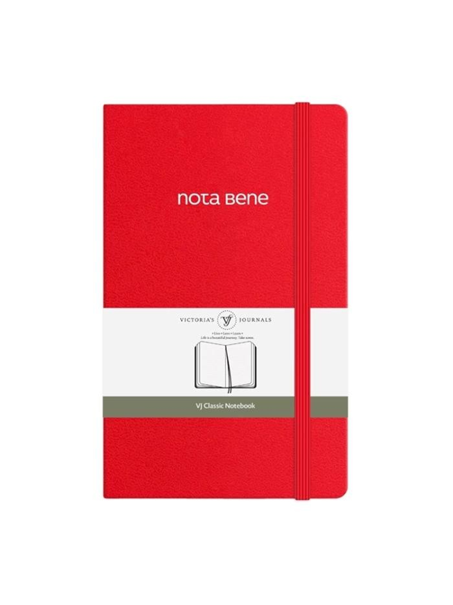 VJ 123-9221 CLASSİC SERT KAPAK DEFTER 13X21 70GR 400 SF ÇİZGİLİ KIRMIZI