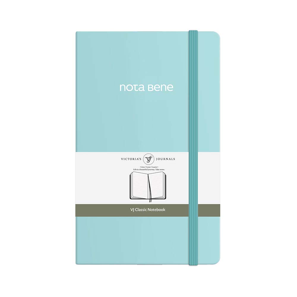 VJ 123-9224 CLASSİC SERT KPK DEFTER 13X21 400YP ÇİZGİLİ TURKUAZ