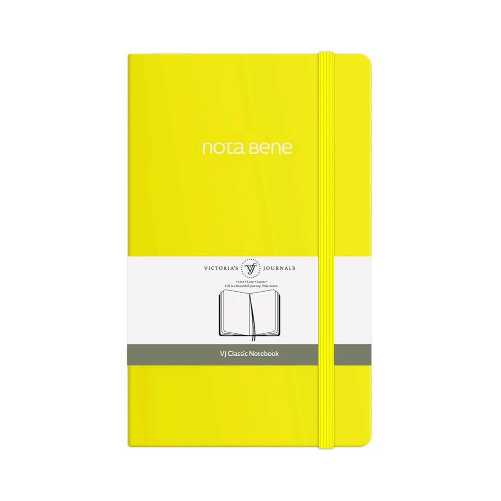 VJ 123-9225 CLASSİC SERT KPK DEFTER 13X21 400YP ÇİZGİLİ SARI