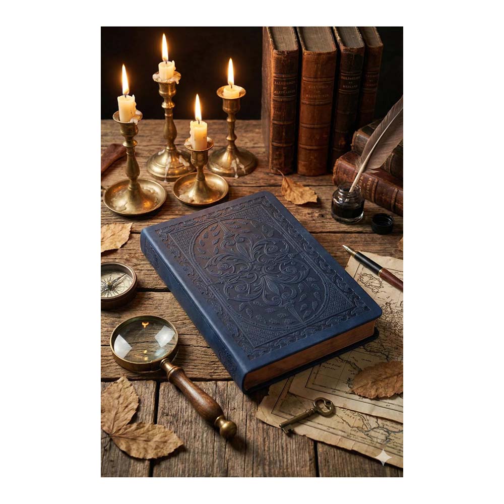 VJ 125-1666 DEFTER VİCTORİA JOURNALS 14X20 160YP ÇİZGİLİ MAVİ