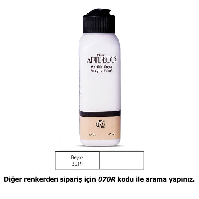 ARTDECO 070R-3619 AKRİLİK BOYA 140ML BEYAZ