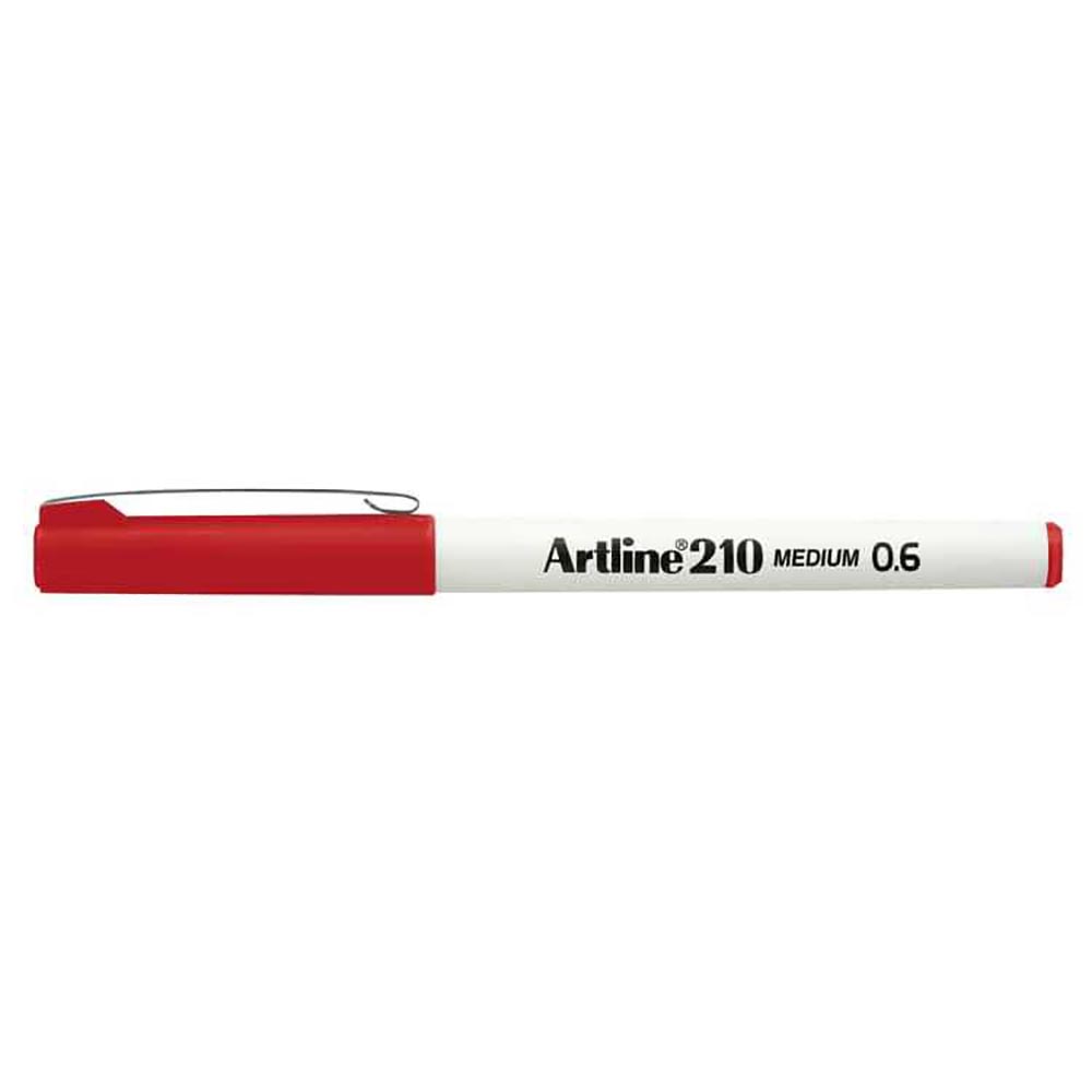 ARTLİNE 210N KEÇE UÇLU YAZI KALEMİ 06MM KIRMIZI