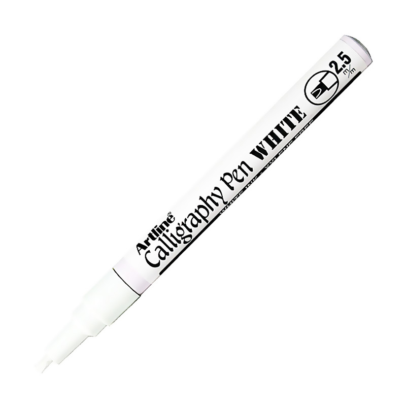ARTLİNE 993XF KALİGRAFİ KALEM METALİK BEYAZ