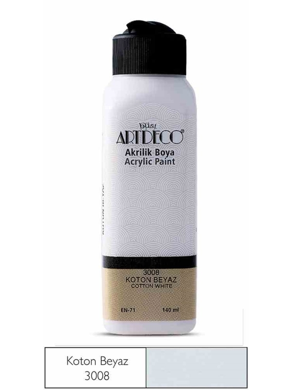 ARTDECO 070R-3008 AKRİLİK BOYA 140ML KOTON BEYAZ