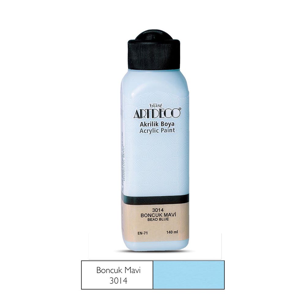 ARTDECO 070R-3014 AKRİLİK BOYA 140ML BONCUK MAVİ
