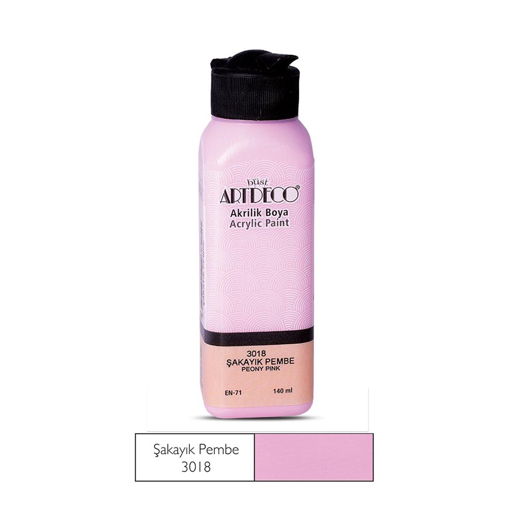 ARTDECO 070R-3018 AKRİLİK BOYA 140ML ŞAKAYIK PEMBE