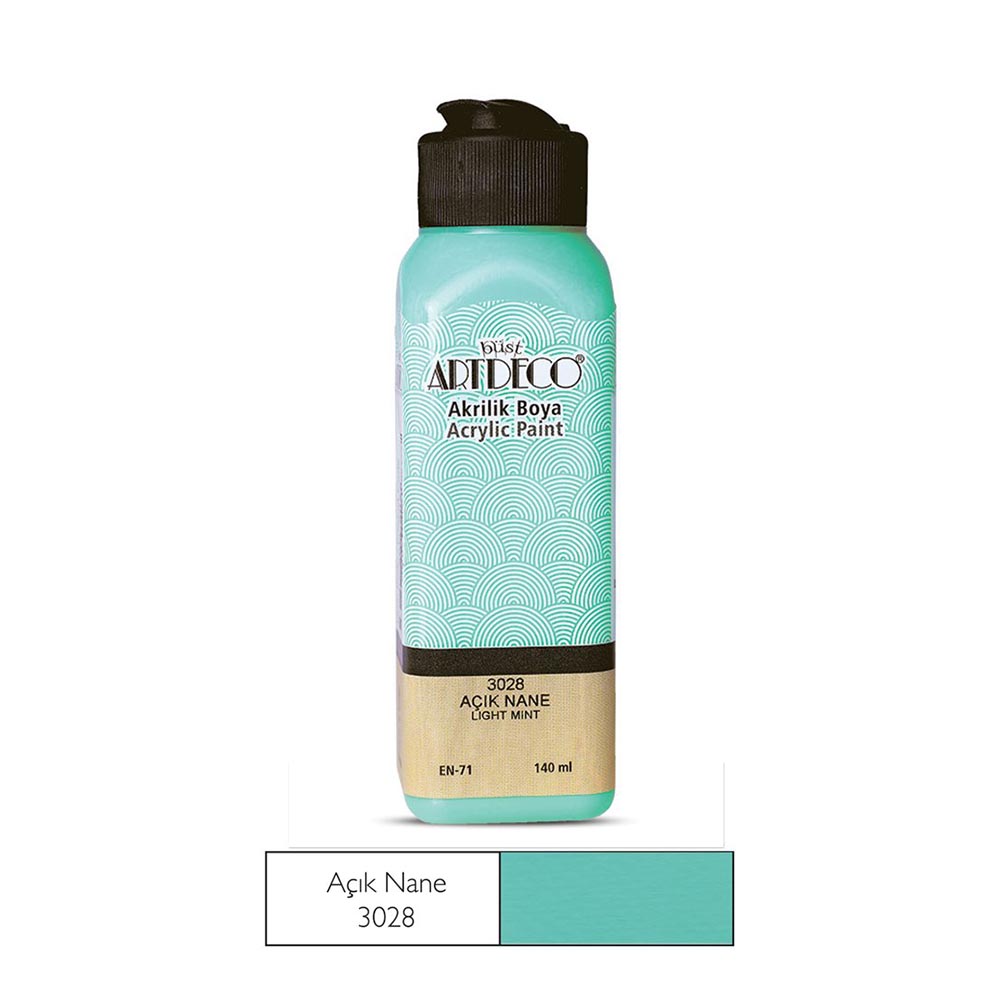 ARTDECO 070R-3028 AKRİLİK BOYA 140ML AÇIK NANE