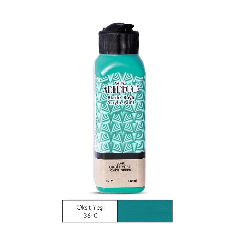 ARTDECO 070R-3640 AKRİLİK BOYA 140ML OKSİT YEŞİL