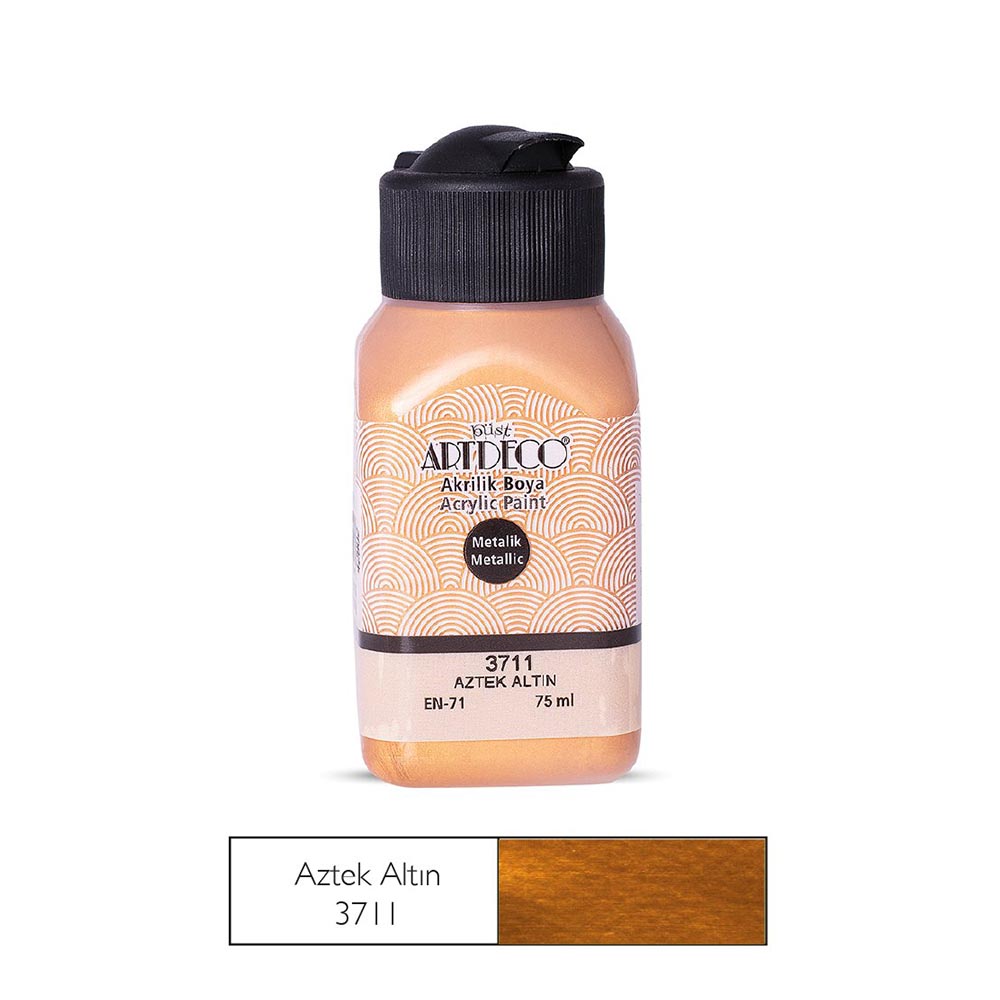 ARTDECO 071I-3711 METALİK AKRİLİK BOYA 75ML ANZEK ALTIN